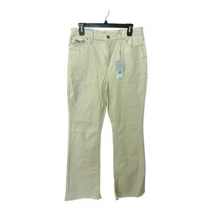 *Cupio 12 Daydreamer Mid Rise Bootcut 30x30.5 Beige Jeans Cotton Blend Stretch